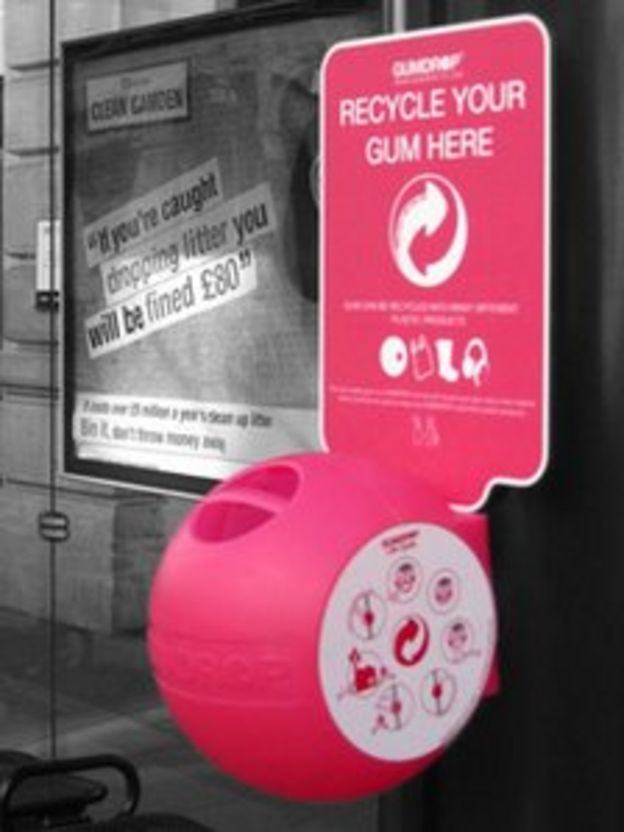 Southampton Airport chewing gum recycling 'world first' BBC News