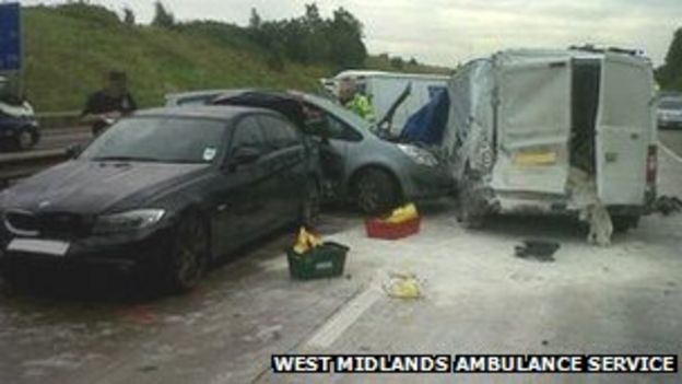 Crash On M42 Leaves Man Seriously Injured - BBC News