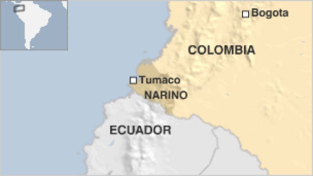 Colombian 'Farc rebels' blow up oil pipeline in Narino - BBC News