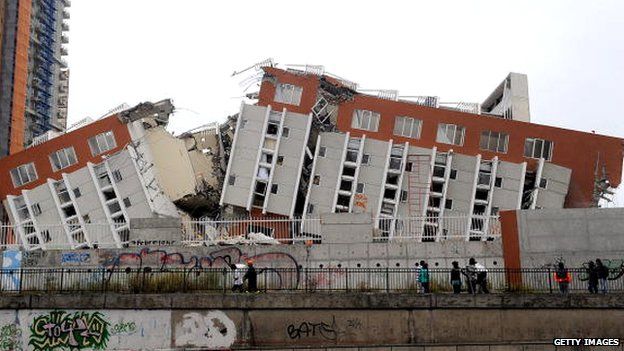 Salah satu insiden gempa bumi di Cili