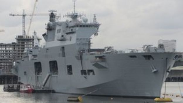 HMS Ocean in Devonport for £65m upgrade - BBC News