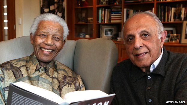 Nelson Mandela and Ahmed Kathrada