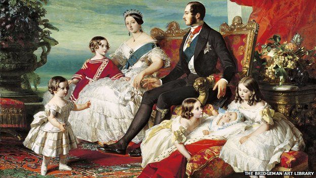 Painting of Queen Victoria, Prince Albert and their family in 1846 - courtesy of Bridgeman Art Library