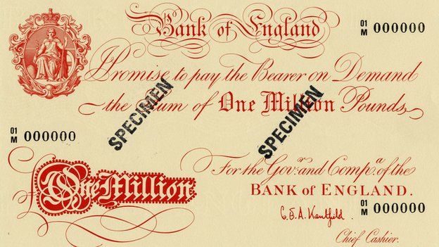 A £1m note