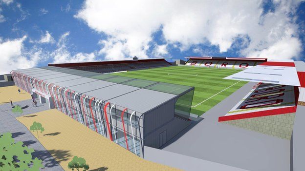 Stevenage FC plans new £1.2m North Terrace stand - BBC News