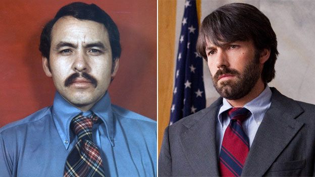 Tony Mendez (left) and played by Ben Affleck in Argo