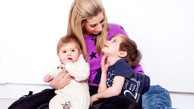 Stacey Solomon and her two sons