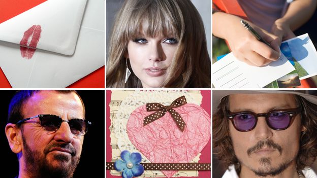 Letter, Taylor Swift, postcards, Johnny Depp, card, Ringo Starr