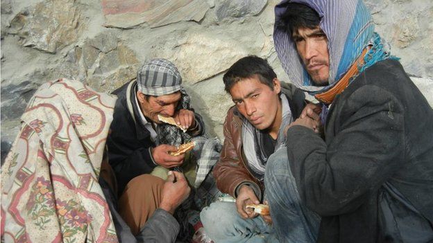 Heroin addicts in Kabul