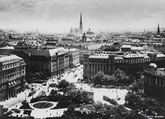 Rooftops of Vienna about 1920