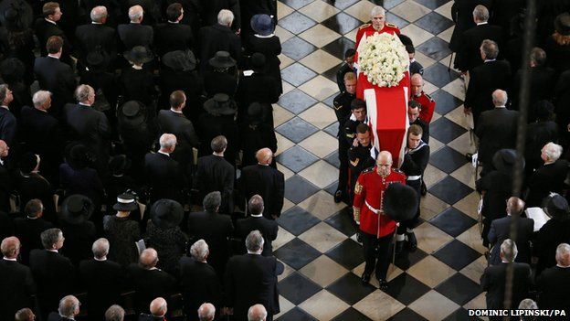 Baroness Thatcher's funeral