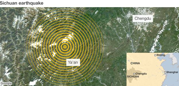 Earthquake map