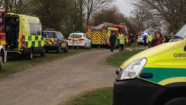 Gloucestershire Disaster Simulation For Emergency Crews Bbc News 7579