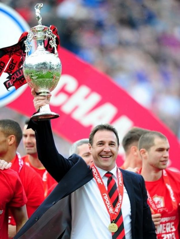In pictures Cardiff City receive Championship trophy BBC News