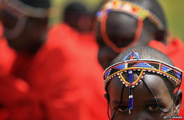 A young Maasai girl