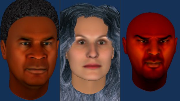 Three avatars created by patients