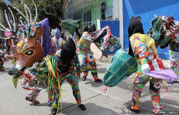 Venezuela's dancing devils - BBC News