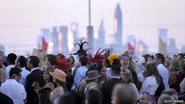 Crowd in Dubai