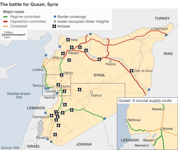 Syria conflict: Qusair's strategic importance - BBC News