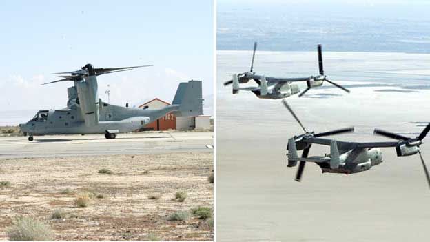 CV-22 Osprey tilt-rotor aircraft