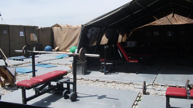 Gym on Afghanistan base