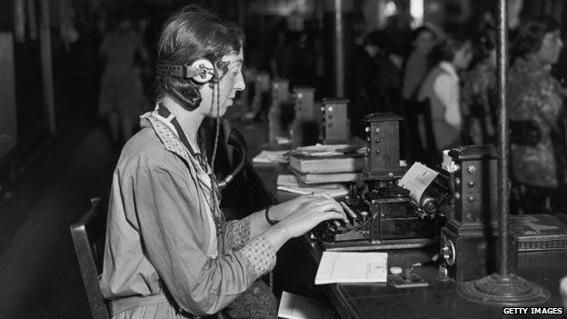 Early telegraph operator
