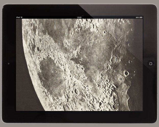 Atlas of the Moon on an iPad