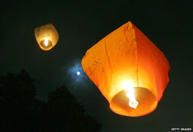 Japanese sky clearance lanterns