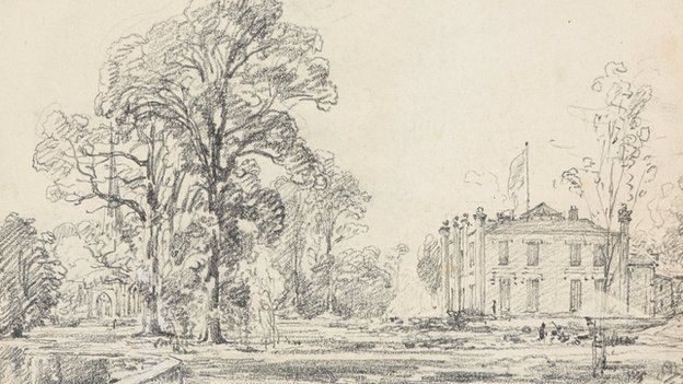 John Constable pencil drawings make £187,000 at auction - BBC News