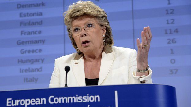 EU's Justice Commissioner Viviane Reding - file pic