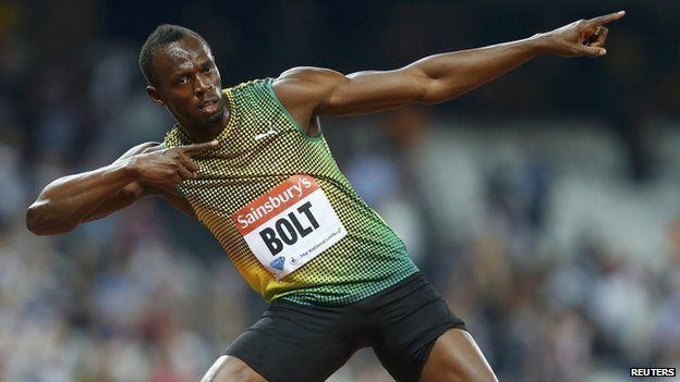 Anniversary Games: Usain Bolt wins in Olympic Stadium - BBC Newsround