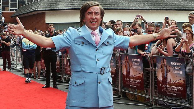 Alan Partridge on the red carpet in Anglia Square, Norwich