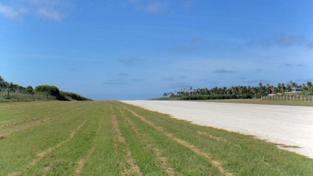 Empty runway at Tonga