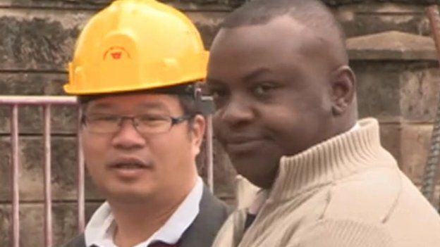 Chinese and Kenyan businessmen