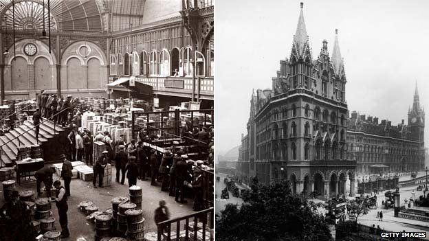 Covent Garden Market and St Pancras Station