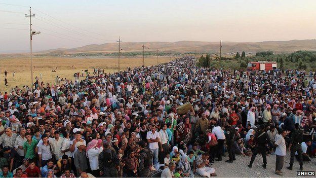 Syrian refugees streaming into Iraqi Kurdistan