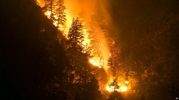 In Pictures: Idaho's Beaver Creek wildfire - BBC News