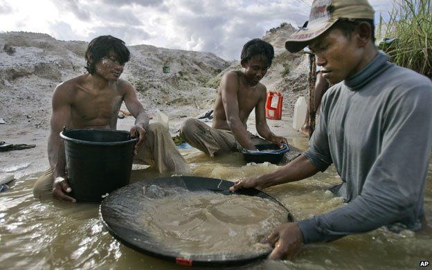 Miners in Kalimantan