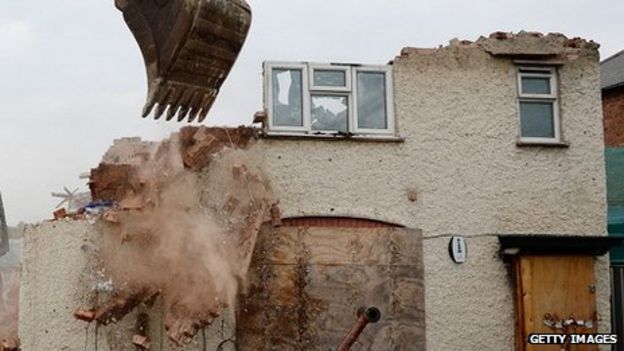 Philpott Fire Deaths House In Derby Is Demolished Bbc News