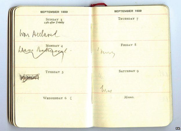Chamberlain's diary