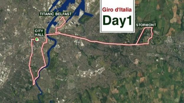 Northern Ireland in the pink for Giro d'Italia - BBC News