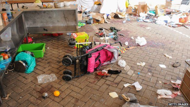 Pram in Nairobi's Westgate mall