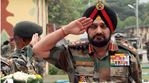 Indian army chief Gen Bikram Singh
