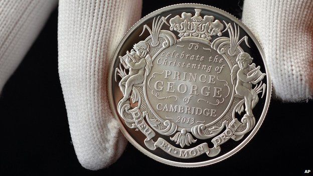 Special coins made for Prince George christening - BBC Newsround