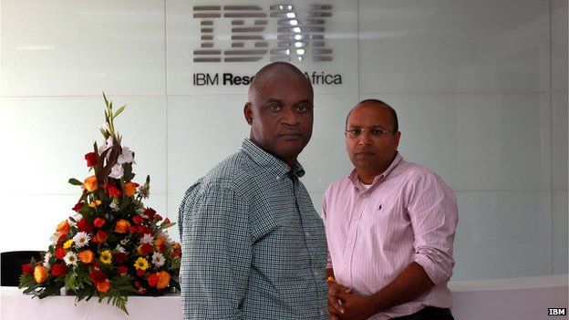 Dr Kamal Bhattacharya, Director IBM Research - Africa (right) and Dr Uyi Stewart, Chief Scientist, IBM Research - Africa (left)