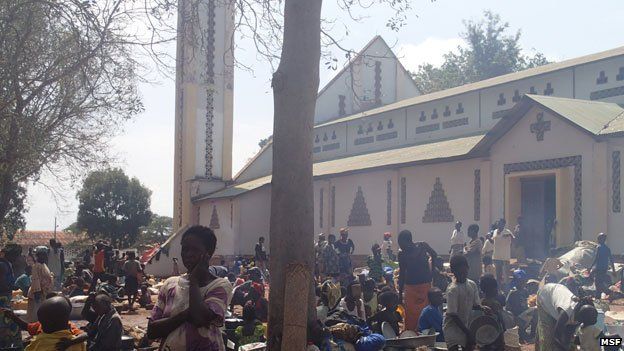 Camp at the Catholic Mission in Bossangoa, CAR