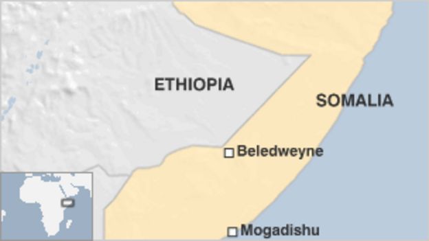 Somali African Union Beledweyne base hit by bomb attack - BBC News