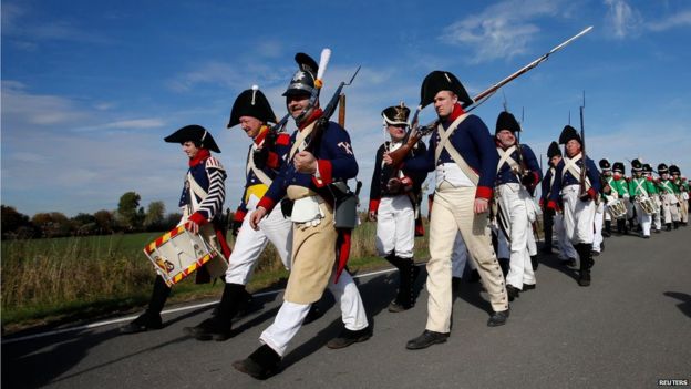 In pictures: Battle of Leipzig, Napoleonic re-enactment - BBC News