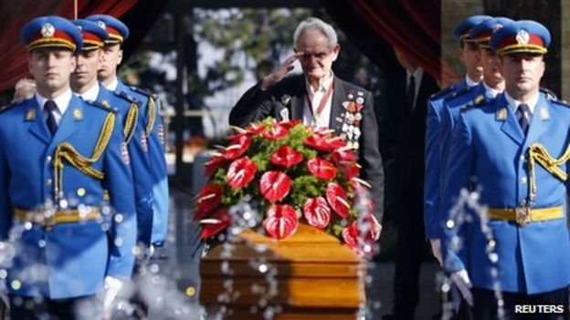 Serbia state funeral for widow of Yugoslav leader Tito - BBC News