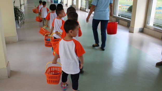 Children at boarding school